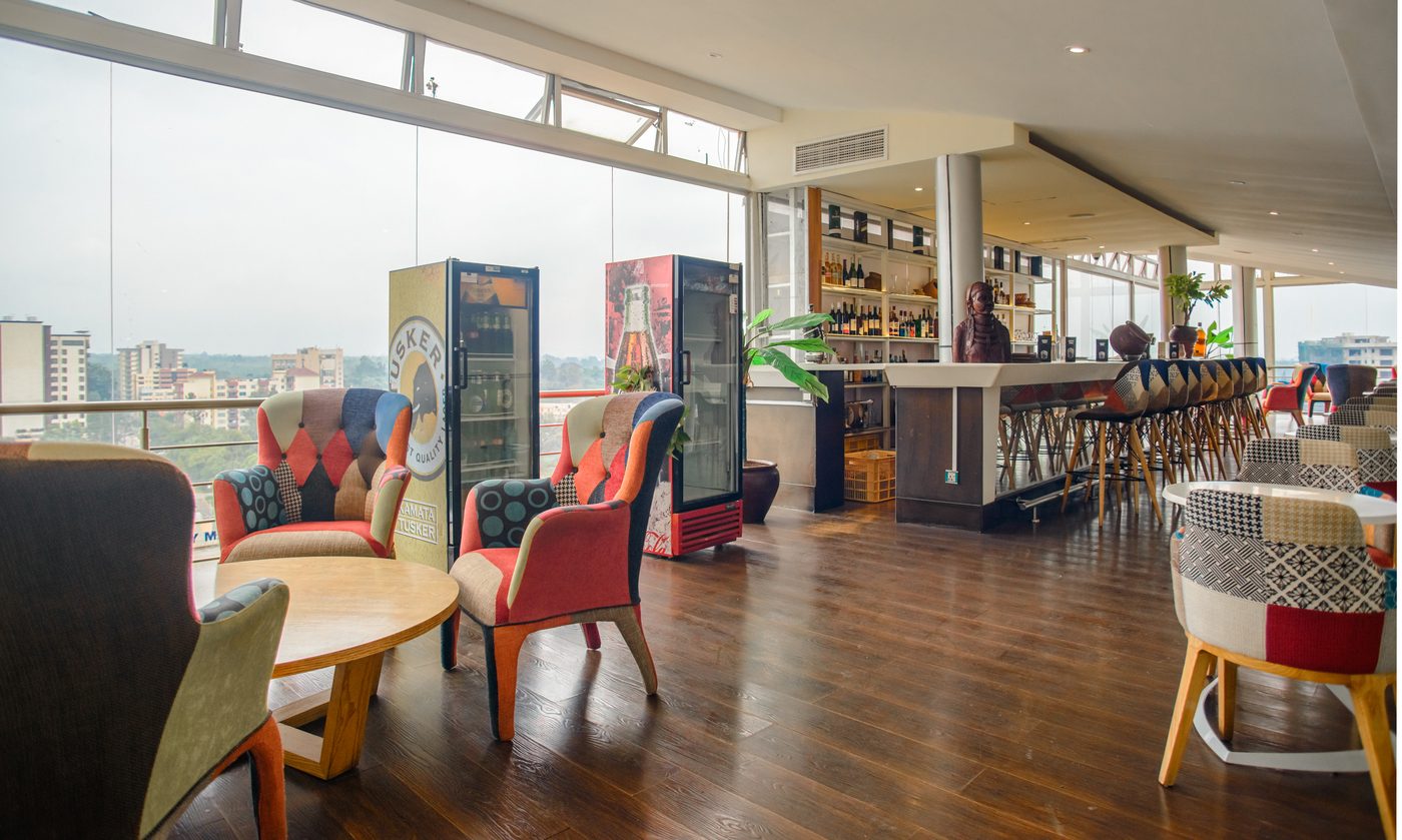 Altitude Restaurant dining area with panoramic Parklands views
