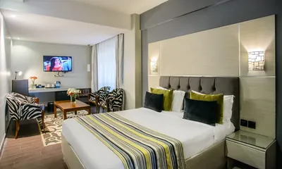 Cloud Hotel Executive Room with panoramic Nairobi city view and ergonomic workspace