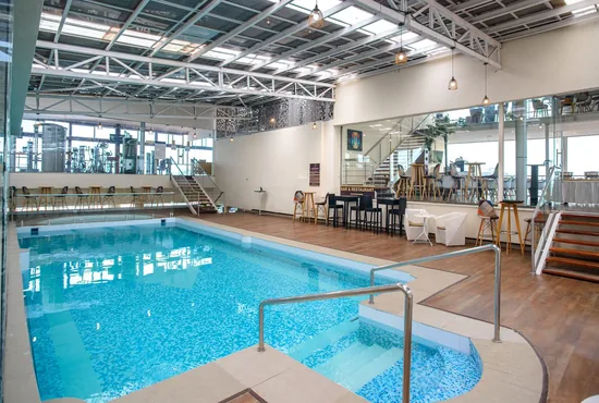 Cloud Hotel rooftop pool overlooking Nairobi city skyline